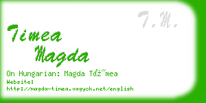 timea magda business card